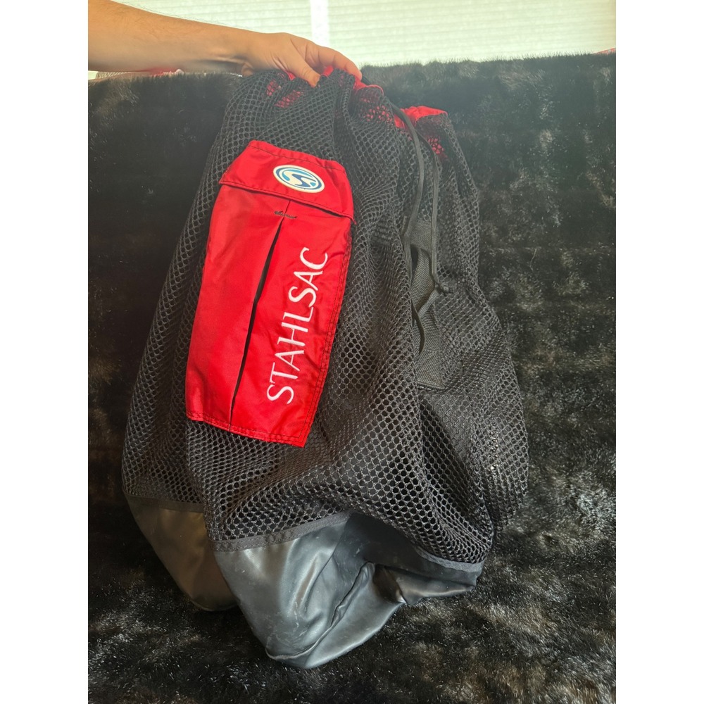 Stahlsac Bonaire Mesh Backpack - Red Gear Bag for Outdoor Adventures